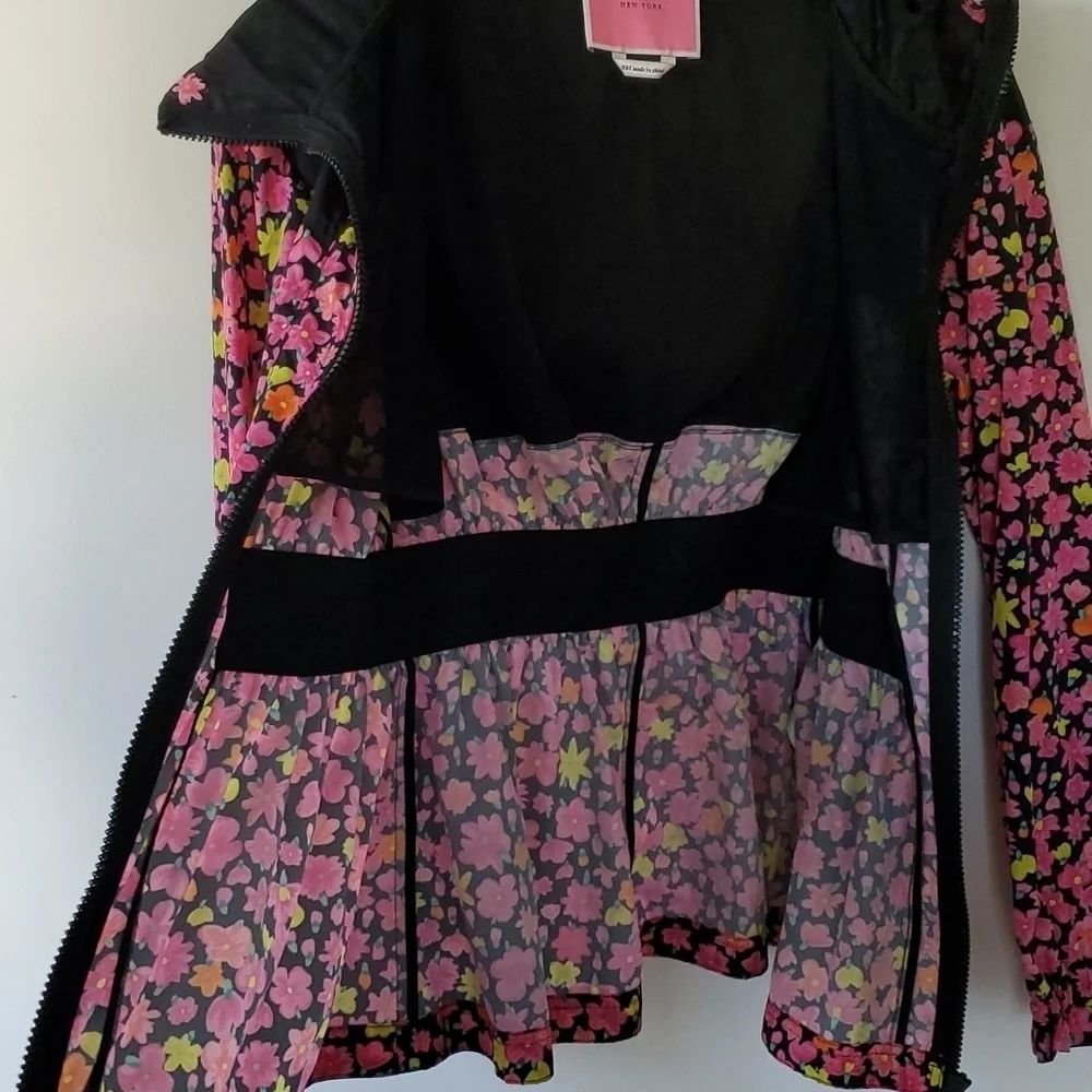 Kate Spade Marker Floral hooded anorak Jacket